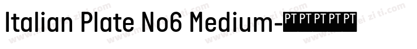 Italian Plate No6 Medium字体转换